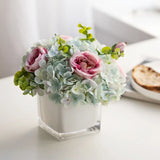 Decorative hydrangea rose bouquet fake flower simulation living room ornament Hydrangea