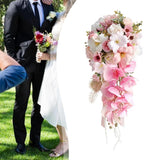 Waterfall Wedding Bouquet Bride Flower Decorative Photography Props Artificial Bouquet