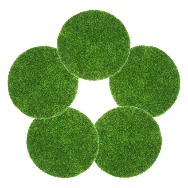 5 Pcs Artificial Moss for Decoration Green Plants Fake Grass Craft Landscape Green Plant