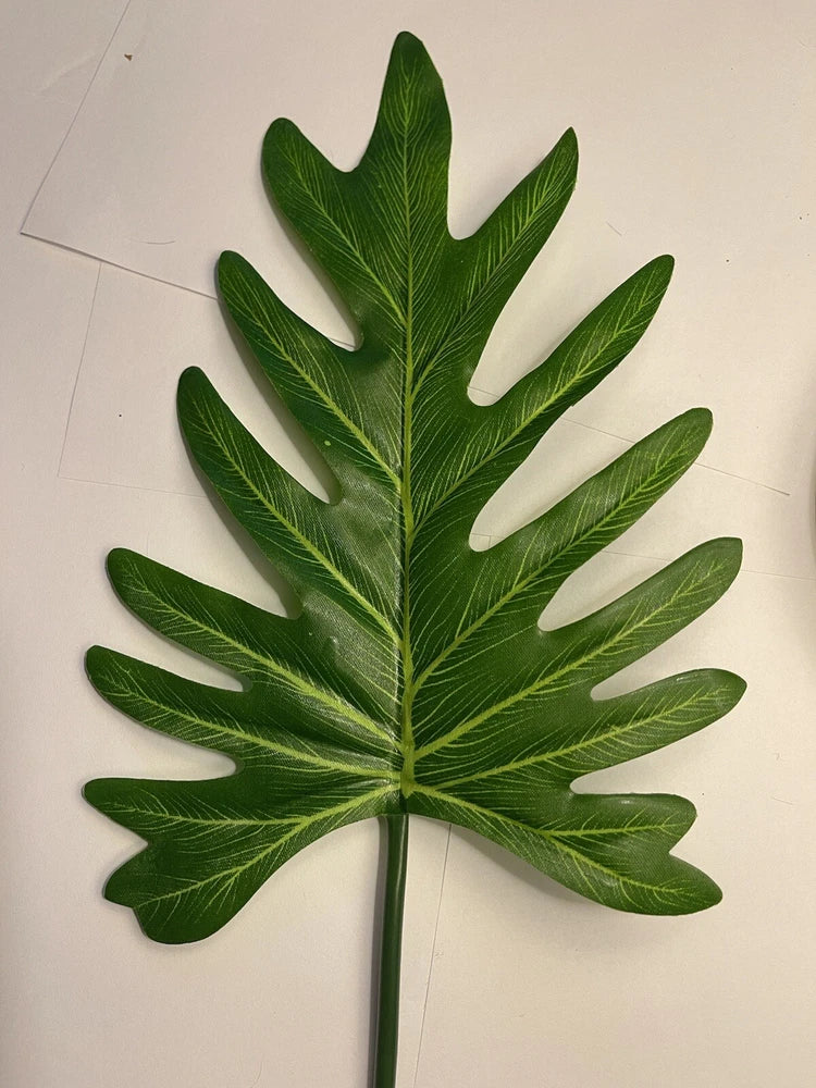 Philodendron realistic Artificial Plants Leaves with stem Stunning & Green Green Plant
