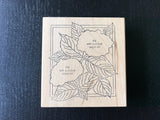 Large Hydrangea Poinsettia Fill In Punched Paper Art Rubber Stamp 2002 SC 305-S Hydrangea