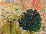 9x12 Original Hydrangea Painting Acrylic Expressionist Floral Canvas Art Hydrangea