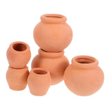 2 Pieces Indoor Plant Pots Clay Mini Succulent Flowerpot Small Garden Garden Plants