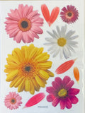Gerber Daisy Flower Planner Textured Stickers Papercraft Floral Garden Crafts Daisies