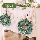 Artificial Flower Wreath Artificial Eucalyptus Wreath Greenery Leaves Decoration Green Plant