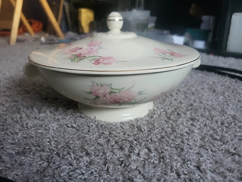 Taylor Smith Taylor Pink Carnation sugar Bowl Carnation