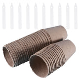 40 Pcs Biodegradable Paper Pulp Pots Cups Small Garden Propagator Garden Plants