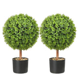 VEVOR 2' Artificial Topiary Tree Faux Plant w/ Replaceable Leaves Home Decor Green Plant