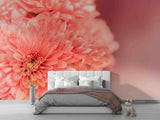 3D Pink Sunflower Flower Self-adhesive Removable Wallpaper Murals 99 Sunflower