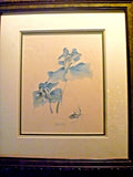Vintage Professionly Framed Print Lyn Noble Wood Lily Trillum Erectum Lily