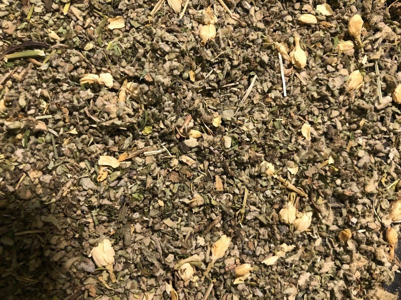 No.32 Mix Mullein Catnip Ginger Jasmine Wild Lettuce Skullcap Marshmallow - 4 oz Dried Flower