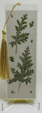 Handmade Dried Pressed Leaves Bookmark W/ Tassel By REN Dried Flower