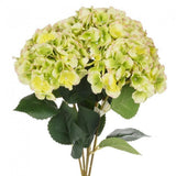 Large 5 Stem Green Hydrangea Bouquet Artificial Flowers Hydrangea