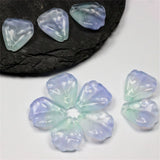 100 Carnation Flower Petal Beads Lampwork Glass 15x18mm Choose Color DIY Earring Carnation