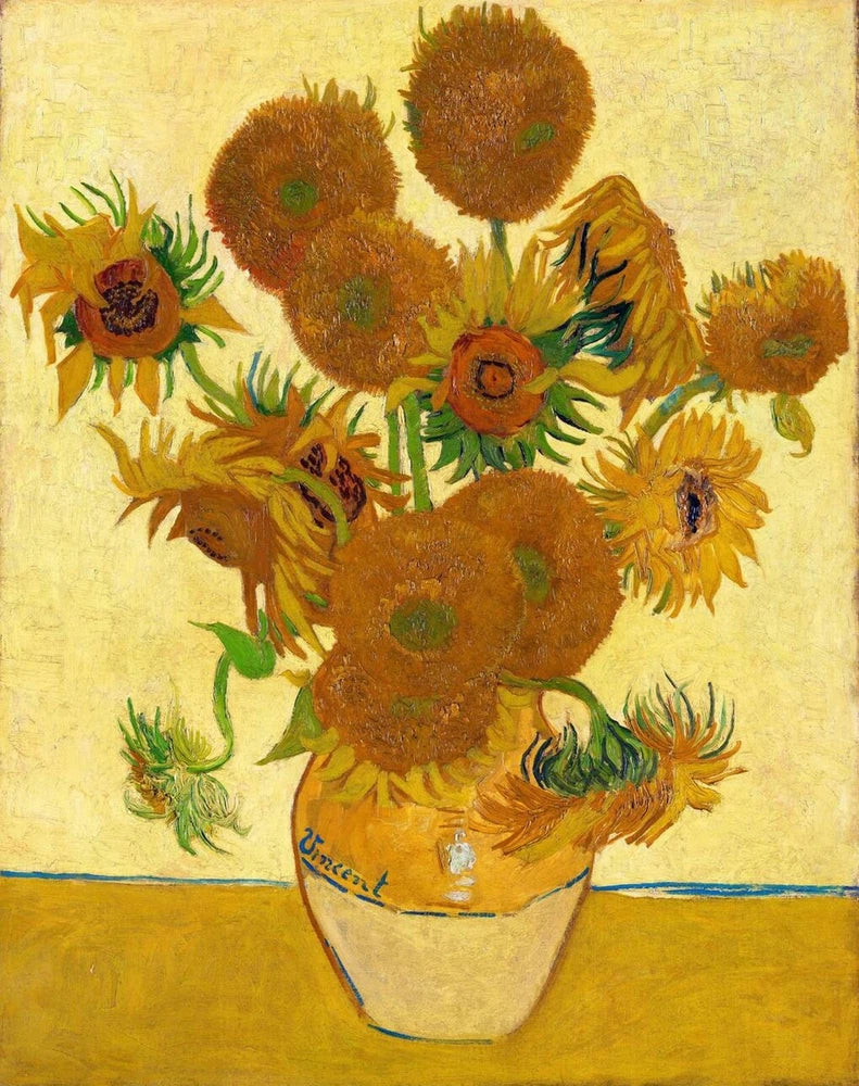 Vincent van Gogh Sunflowers Giclee Print on Canvas 8x10 Floral Wall Art Decor Sunflower