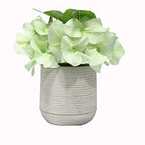 Lifelike Artificial Hydrangea Potted Plant Faux Flower Decor for Home and Office Hydrangea