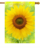 Watercolor Seasonal Sunflower Flowers Summer Spring Agriculture Landscape Hou... Sunflower