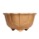 8.9in Chinese Classical Yixing Zisha Plant Pot, Handmade Bonsai Garden Decor Garden Plants