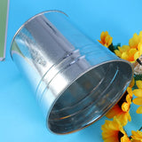 3 PCS Decorative Garden Flower Pot Container Metal Flowerpot Bucket Iron Garden Plants