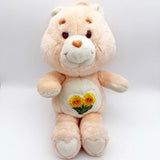 Kenner Care Bears 1983 Friend Bear Sunflower Flower 13" Plush Stuffed Vintage Sunflower