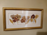 Vintage Dried Flower Wall Art Signed By Artist 1998 Paige LaBorde Dried Flower