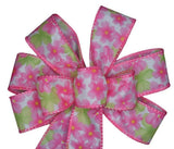 Small 5-6" Hand Made Pink Daisy Wired Wreath Bow -Spring Summer Flower Floral Daisies