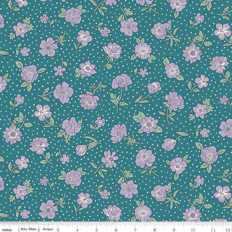 London Bouquet Heritage Park B - Liberty of London for Riley Blake - Fabric by t Bouquet
