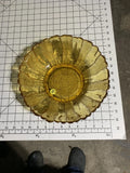 Amber Glass Honey Gold Country Garden Flower/Daisy/Sunflower Bowl B220 Sunflower