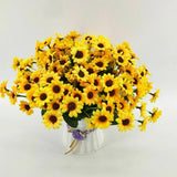 22 Head Sunflower Bouquet Artificial Silk Fake Flowers Wedding Home Party Decor Sunflower