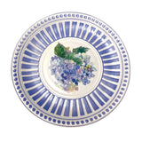 SHABBY CHIC MELAMINE Hydrangeas Flower Floral Blue 9" Salad Dessert Plate Hydrangea