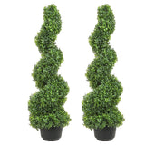 VEVOR 3' Artificial Topiary Tree Faux Plant w/ Replaceable Leaves Home Decor Green Plant