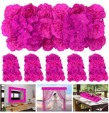Artificial Flower - 6 Pack Bright Pink Floral Swags for DŽcor, Elegant #49 Hydrangea
