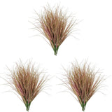 3 Pack Fake Plants for outside Large Grass Green Artificial Outdoor Green Plant