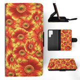FLIP CASE FOR SAMSUNG GALAXY|RED AND YELLOW SUNFLOWER FLOWER Sunflower