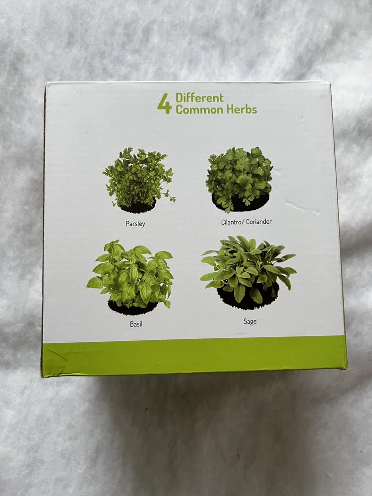 NatureIt Herbs Seed Starter Kit Grow Parsley, Basil, Cilantro, Sage from Seed Garden Plants