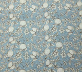 Botanique BTY Ana Davis Blend Fabrics White Gray Dusty Blue Floral Flowering Plants
