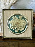 Miniature Vintage Framed Dried Flowers Arrangement Vintage Framed Art Home Decor Dried Flower