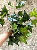 Faux Ivy Green Leaf Spigs Decor Lifelike Artificial. Lot of 13. Wreath Floral Green Plant