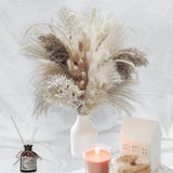 80PCS Pampas Grass Boho Home Decor Bouquet Natural Dried Flowers DYI decor Dried Flower