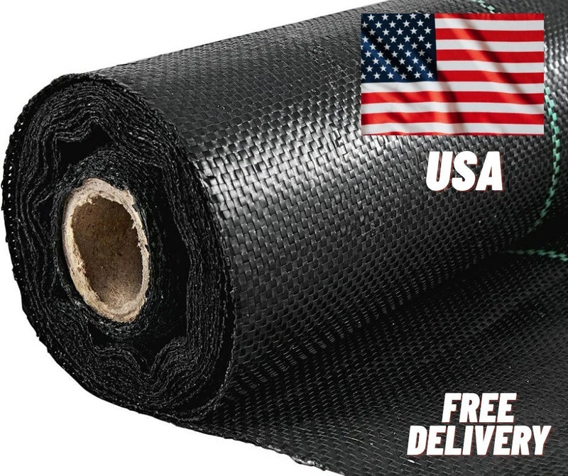 6' x 300' Woven Ground Cover Landscape Fabric 3.2-ounce Weed Barrier Ranunculus