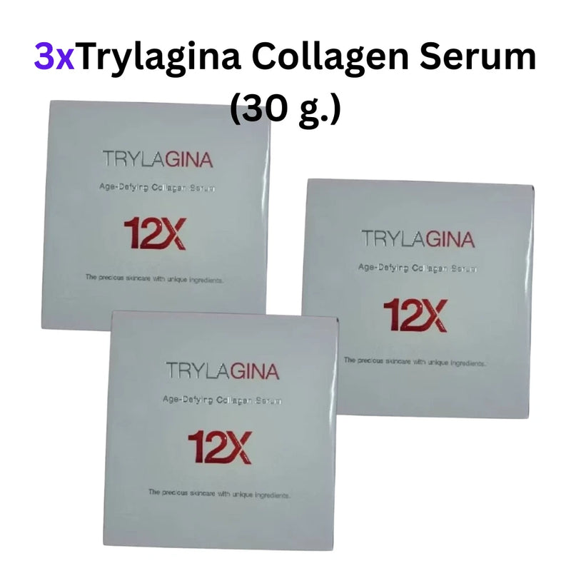 3xTrylagina Age-Defying 12X Collagen Serum Moisturizing Anti-Aging Wrinkle 30g Lily