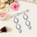 2Pcs Bouquet Bridal Charms Brooch Wedding Bouquet Photo Charms Memorial Photo Bouquet