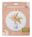 Needle Creative Embroidery Kit Pampas Grass Flowers - NIP Pampas Grass