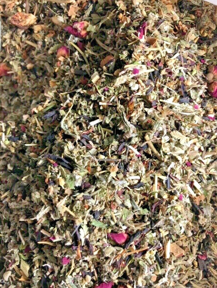 No.13 Mix - Hibiscus Skullcap Yarrow Damiana Sage +plus More Herbs! - 2 oz Ounce Dried Flower
