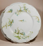 Antique Haviland Schleiger 472d Blank 9 Turquoise Carnations 2 Plates Carnation