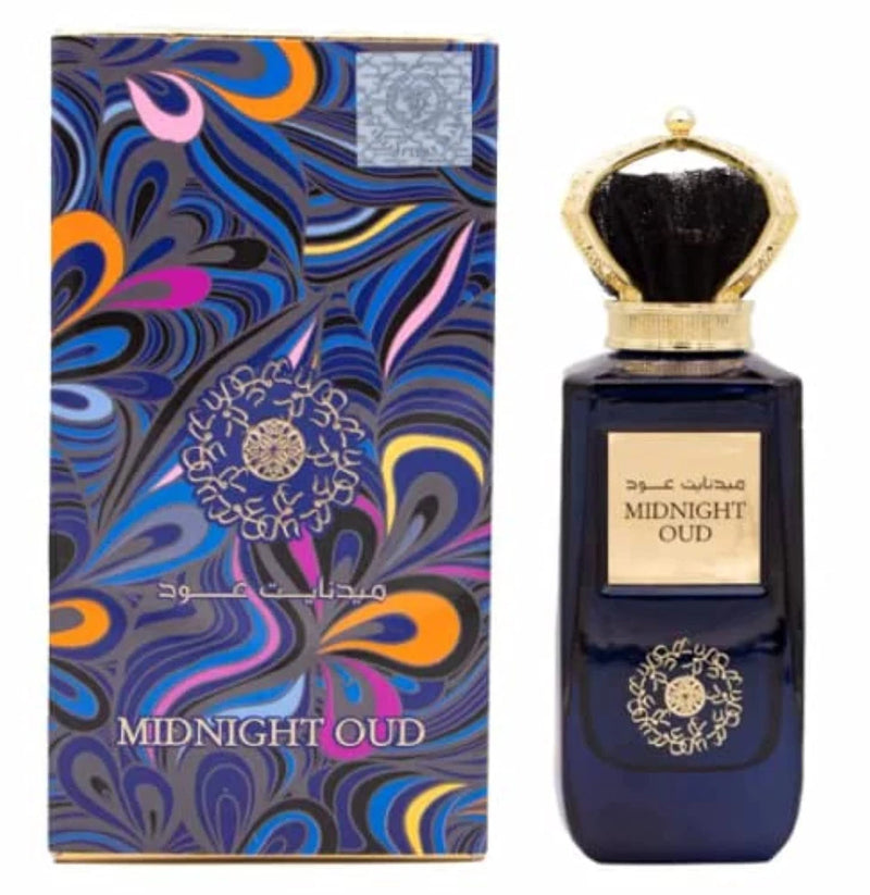 Ard Al Zaafaran Midnight Oud Eau de Parfum Spray for Unisex, 3.4 Fl Oz (100 ml) EDP