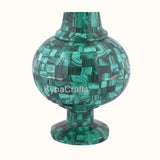 Malachite Stone Plant Pot with Royal Look | Gift-able Garden Decor Flower Vase Garden Plants