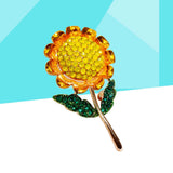 Flower Brooch Birthday Gift Jewelry Sunflower Lapel Pin Sunflower
