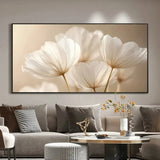 Abstract Hydrangea Flower Unframed Canvas Painting for Living Hydrangea