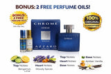 Azzaro Chrome Extreme EDP 1.7oz 3.4oz + Free Oil Gift Set 100% Original EDP